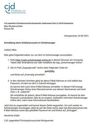 Vorschaubild Zugangsdaten